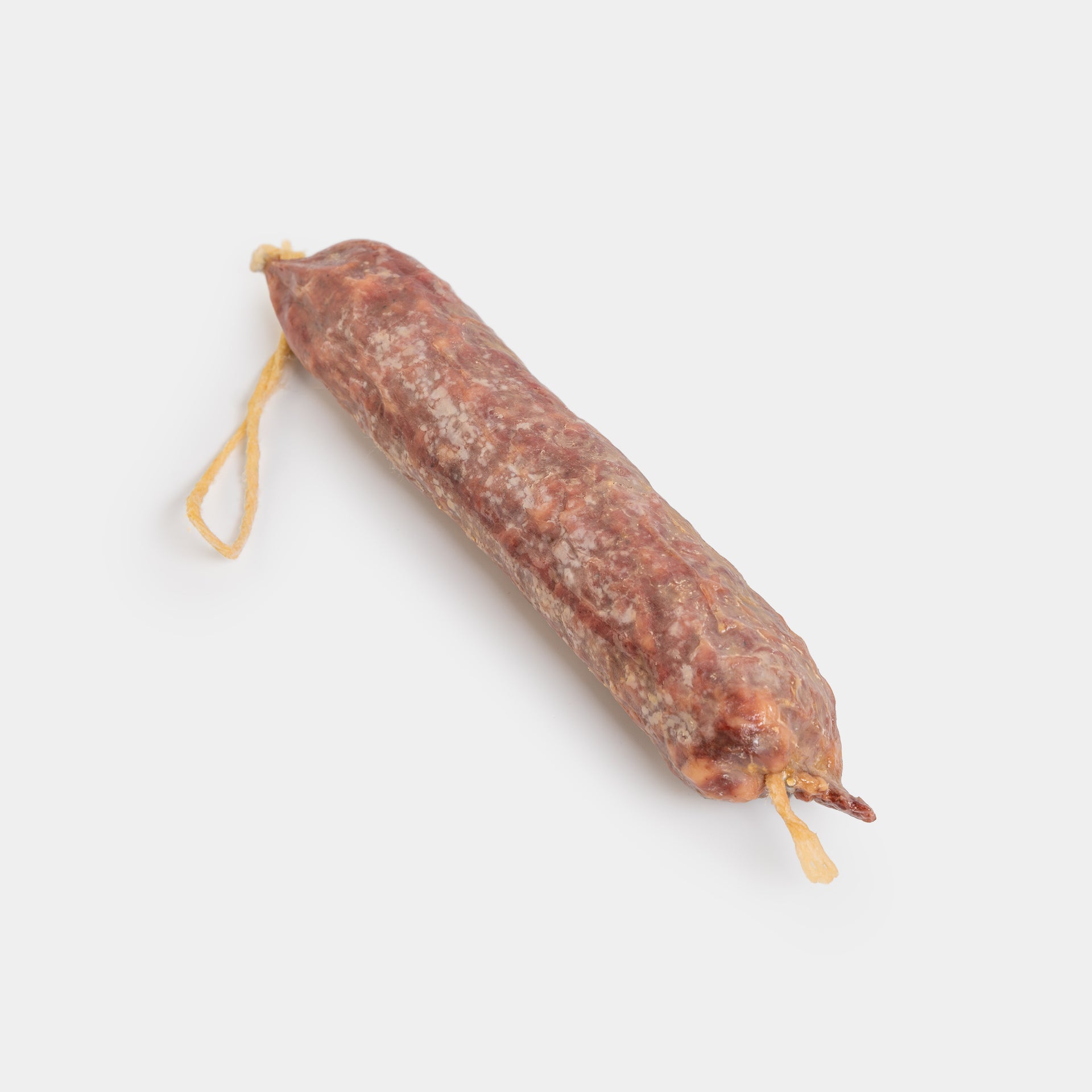 Homemade cured sausage, vacuum-packed