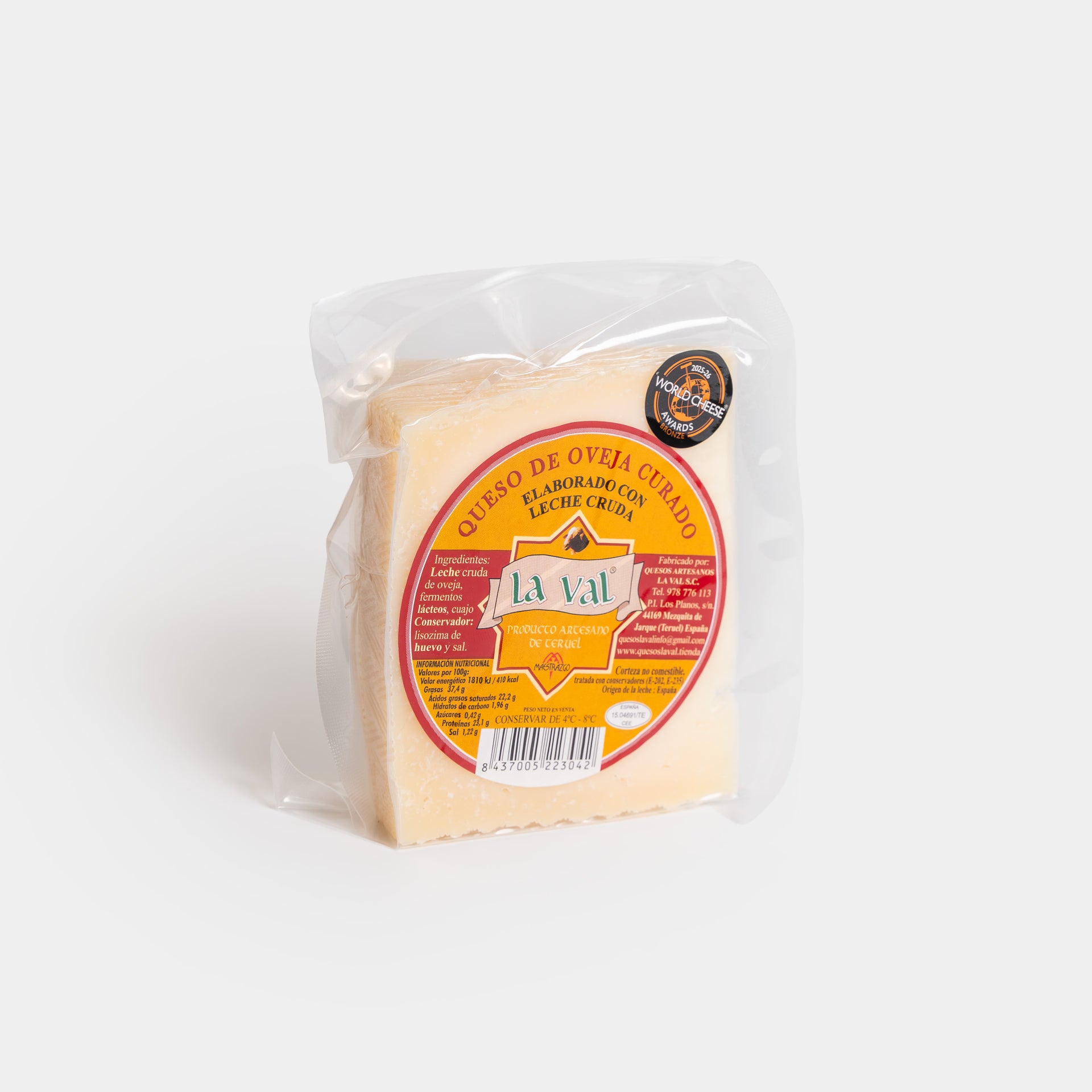 Cured sheep's cheese made with raw milk - La Val